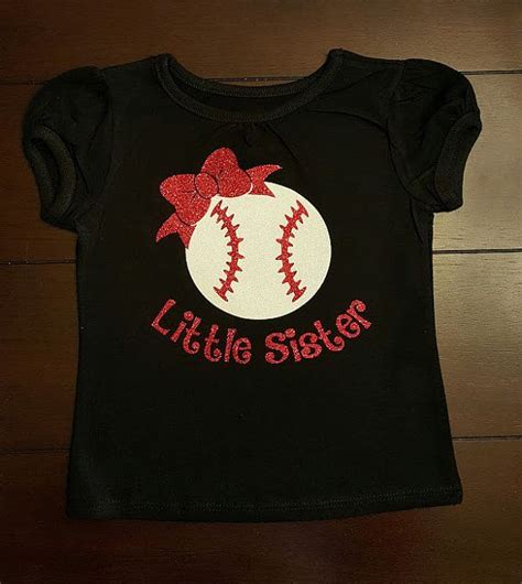 Baseball Little Sister Shirt Baseball Sister Shirt Etsy Sister Shirts Little Sisters