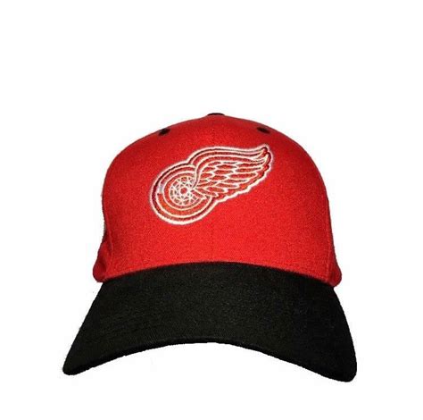 Detroit Red Wings Hat Red Snapback By Logo Athletic Nhl Hockey Cap Logoathletic
