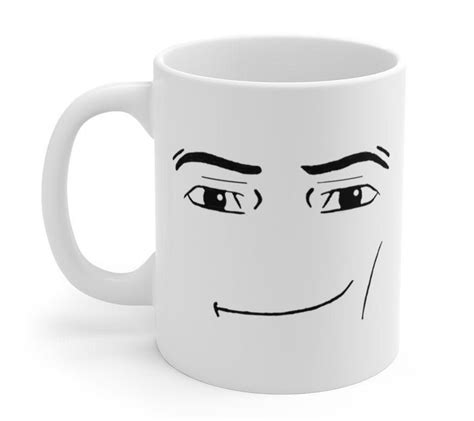 Roblox Man Face Mug Funny Gamer Birthday T Hot Chocolate Etsy