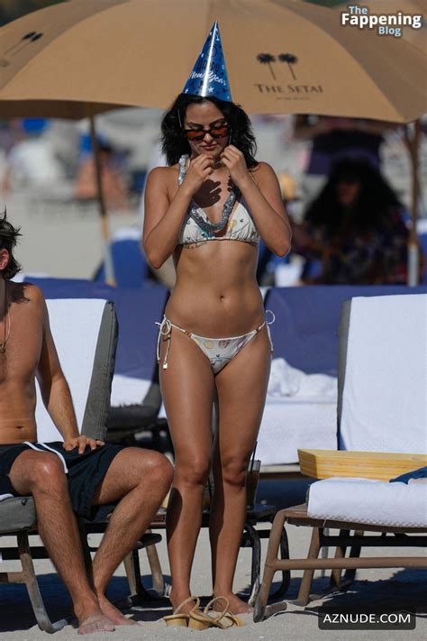 Camila Mendes Sexy Shows Off Her Beautiful Body In A Hot White Bikini At The Beach With Rudy