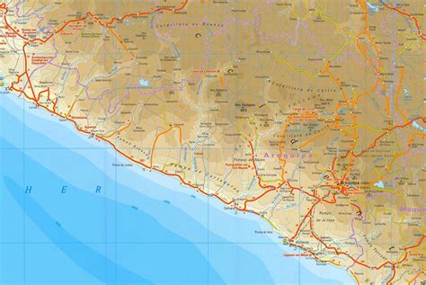 Geografía Del Departamento De Arequipa Galería De Mapas