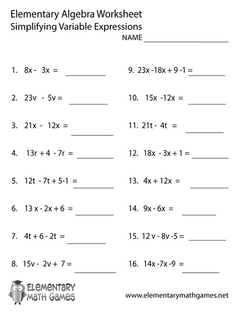 15 Solving Equations Worksheets 6th Grade
