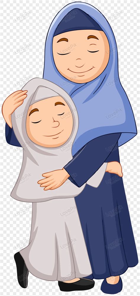 Kartun Muslimah Gambar Kartun Ayah Ibu Dan 2 Anak Laki Laki Ibu Dan