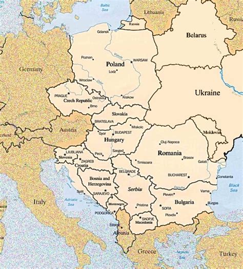 Maps Map Eastern Europe