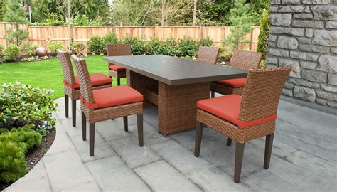 6 Seater Rattan Outdoor Dining Set Best Choice Products Complete