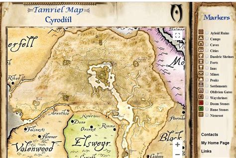 The Elder Scrolls Iv Oblivion Annotated And Interactive Maps
