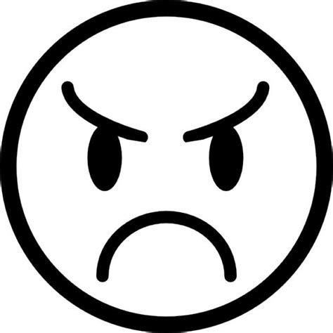Though most of the emojis are supported by popular social networking websites like facebook, twitter, whatsapp, snapchat but it must be noted that white emoji shown here are. Angry emoticon face Icons | Free Download | Emoticon faces ...