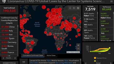 Mapa Interactivo El Avance Del COVID Por El Mundo