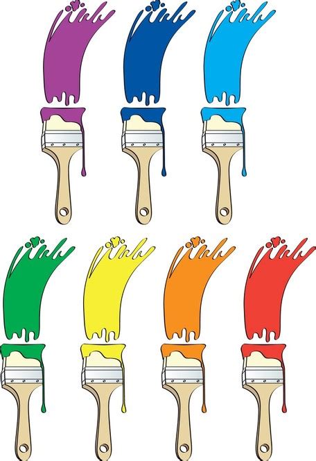 Color Paint Brush Clip Art Clip Art Library