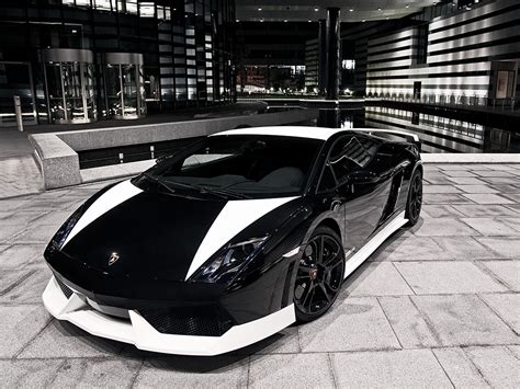 Black And White Exotic Cars 2 Widescreen Wallpaper