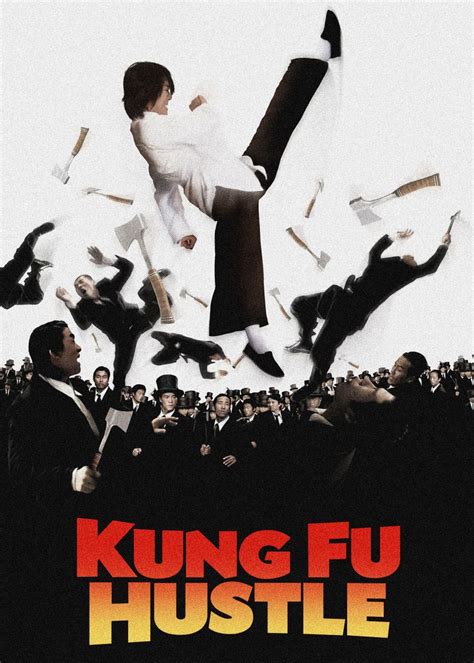 Kung Fu Hustle Movie Cover Poster Picture Metal Print Paint By