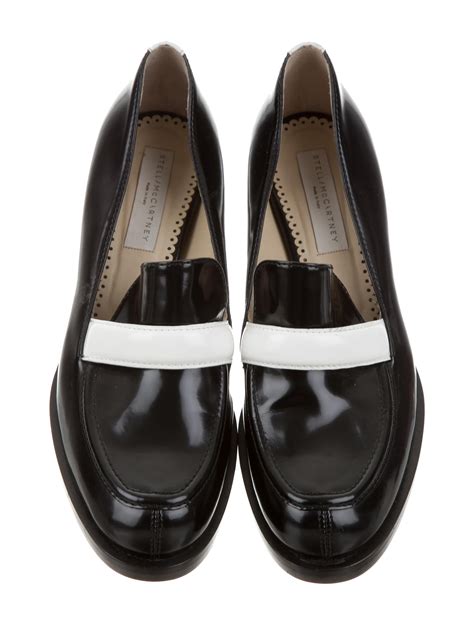 Stella Mccartney Vegan Patent Leather Loafers Shoes Stl58015 The