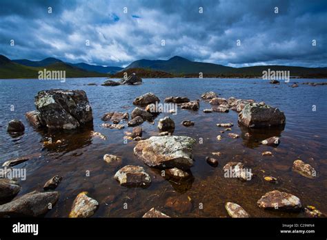 Scotland Scottish Highlands Rannoch Moor Lochan An Stainge Located