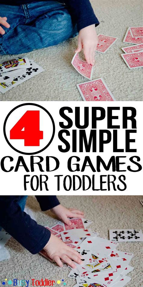 4 Simple Card Games - Busy Toddler | Card games for kids, Fun card games, Games for toddlers