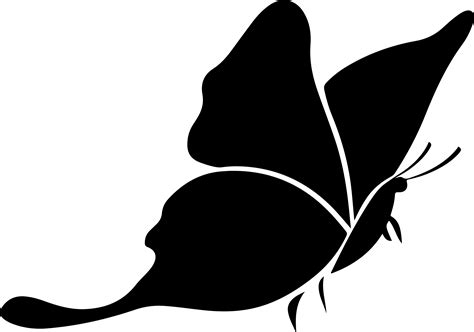 Butterfly Silhouette Clipart Free Download On Clipartmag
