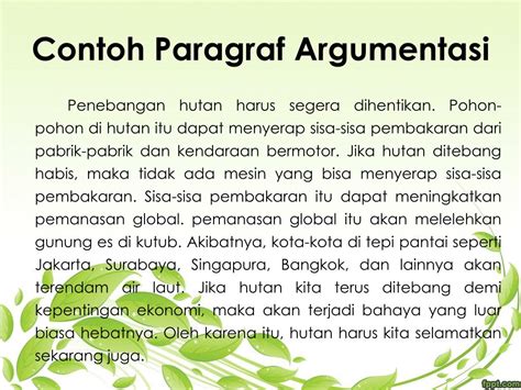 Contoh Teks Argumentasi Pulp