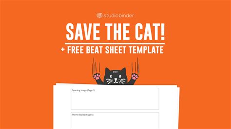 save the cat beat sheet explained [with free template]