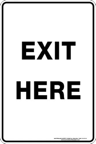 Exit Here Buy Now Discount Safety Signs Australia