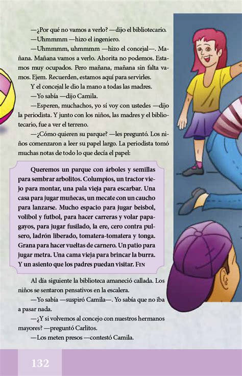 Español Libro De Lectura Quinto Grado 2017 2018 Página 132 De 162