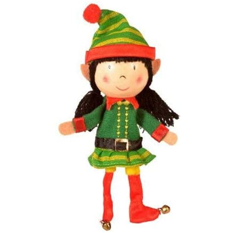 Fiesta Crafts Wooden Finger Puppet Elf Girl ArgosyToys Co Uk