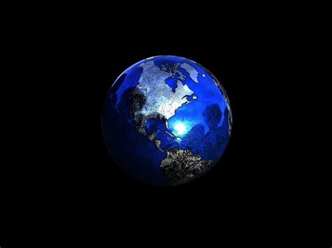Desktop Wallpaper Planet Earth Sphere 3d Figure Abstract Hd Image