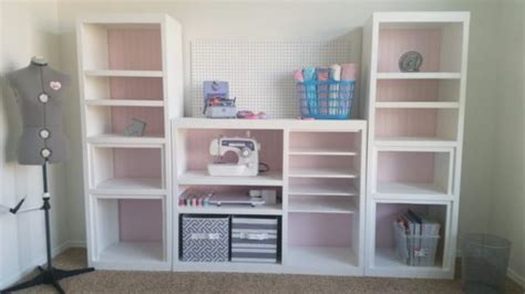 Diy Craft Room Wall Storage Organizer Unit Furniture Makeover Project