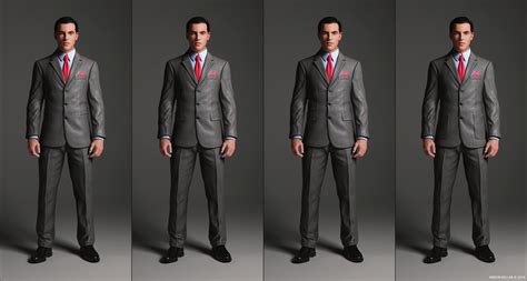 Business Suit Variations Andor Kollar Character Artist