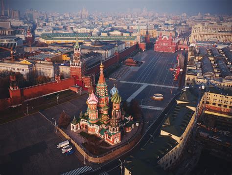Architecture Building City Cityscape Moscow Russia Church Red