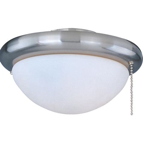Shop for ceiling fan light shades at bed bath & beyond. Maxim Lighting Basic-Max 1-Light Satin Nickel Ceiling Fan Globes Light Kit-FKT206SN - The Home Depot