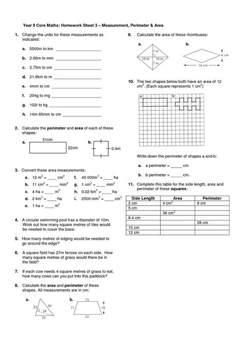 It should be a task that students can complete independently. Year 4 Homework Sheets | Learning Printable