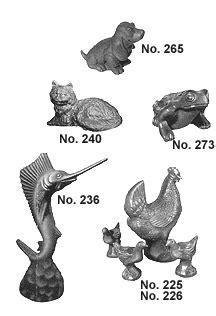 molds for pouring concrete animal statuary from Concrete Machinery Company