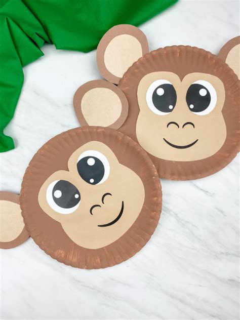 Monkey Template For Kids
