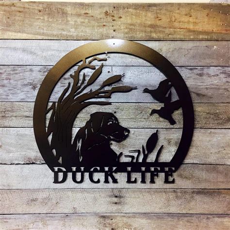 Personalized Duck Life Sign In 2021 Custom Metal Art Metal Signs