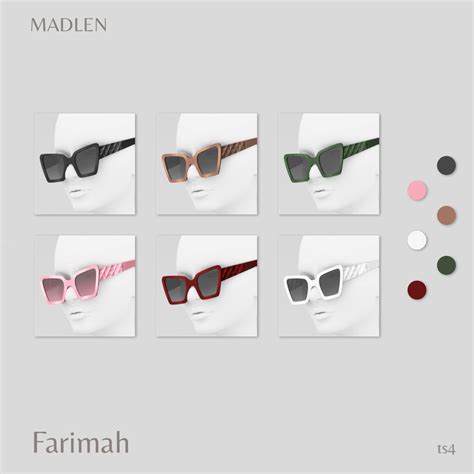 Madlen Farimah Sunglasses Fancy Cat Eye Sunglasses