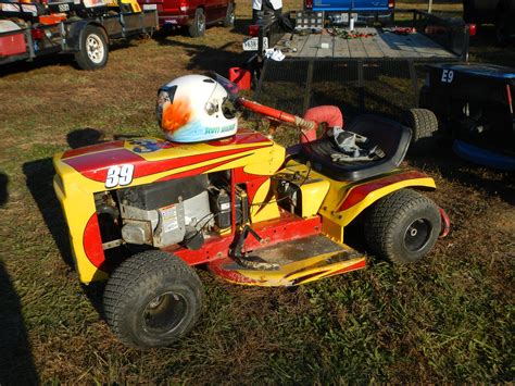 Suped Up Lawn Mower For Racing With The Virginia Lawn