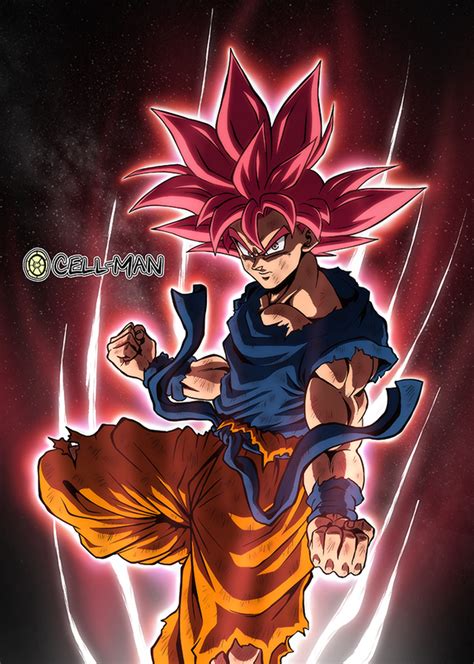 Goku Super Saiyan God Ultra Instinct By Cell Man On Deviantart