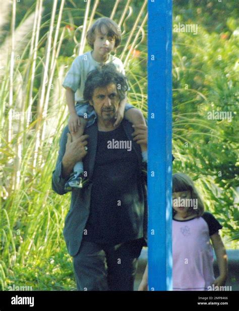 Exclusive Al Pacino Spends An Afternoon In The Park With His Twins