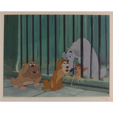 Lady And The Tramp Pound Dogs Production Cel And Pain