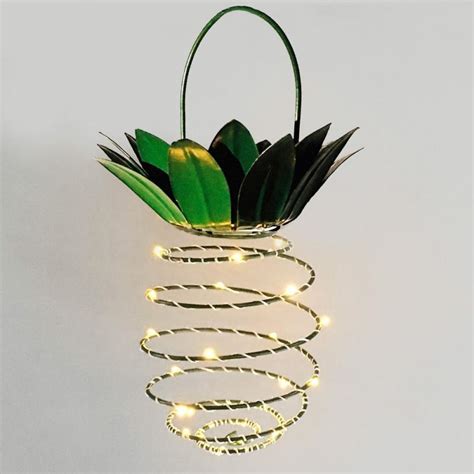 Best solar powered pineapple garden lights selection. Solar Pineapple Lantern - Milky Spoon