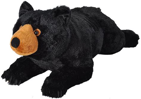 Wild Republic Jumbo Black Bear Plush Giant Stuffed Animal Plush Toy