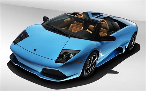 Lamborghini Murcielago Roadster Blue Hd Wallpaper
