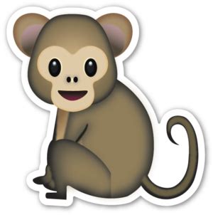 Обезьяна Monkey emoji Monkey stickers Emoji drawing