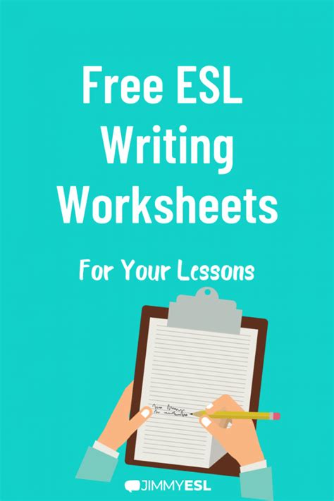 Free Esl Writing Worksheets For Your Lessons Jimmyesl