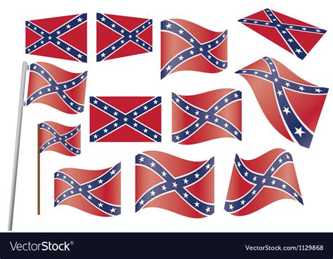 Rebel Flag Eps Clipart