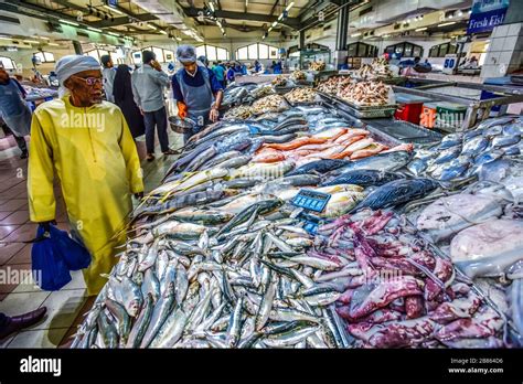 United Arab Emirates Abu Dhabi Mina Fish Market In Zayed Port Stock