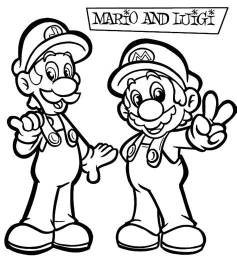 Free Printable Mario Luigi Coloring Pages - CeelnJennings