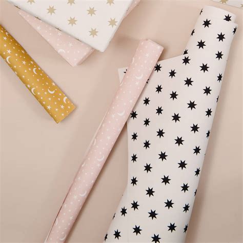 Christmas Stars Luxury Wrapping Paper By Abigail Warner