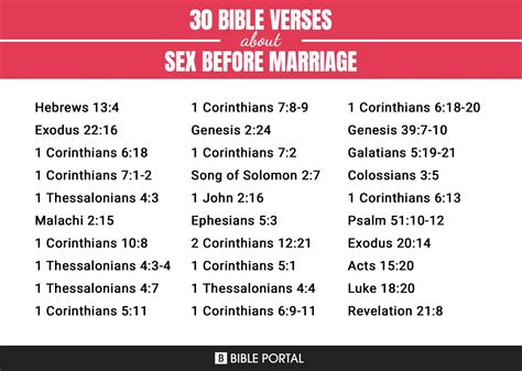 Bible Verses About Sex Before Marriage