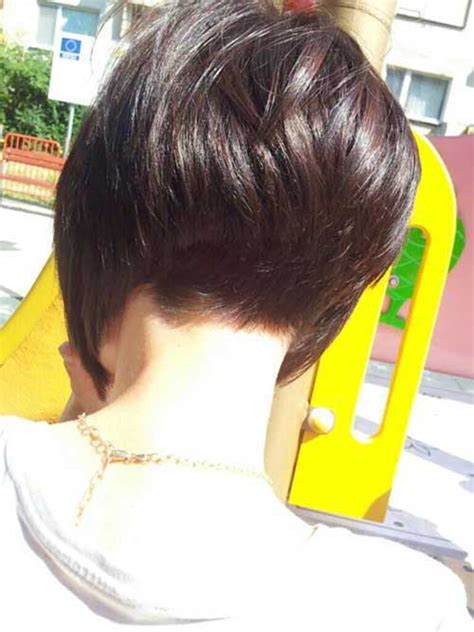 Short Stacked Bob Hairstyles Back View