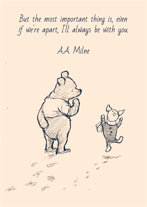 Winnie The Pooh Quote Vintage Framed Literary Print Eh Etsy